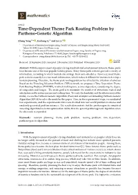 Time-Dependent Theme Park Routing Problem by Partheno-Genetic Algorithm