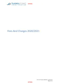 Fees and Charges 2020/2021