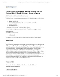 Investigating Screen Reachability on an Articulated Dual-Display Smartphone | Springerlink