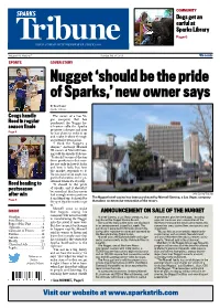 Nugget 'Should Be the Pride of Sparks,'