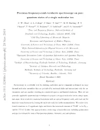 Arxiv:1911.12808V1 [Physics.Atom-Ph] 28 Nov 2019 ﬁnal State Non-Destructively, Leaving the Molecule Ready for Further Manipulation