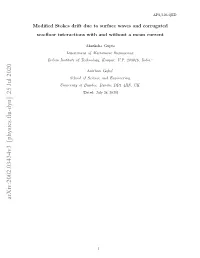 Arxiv:2002.03434V3 [Physics.Flu-Dyn] 25 Jul 2020