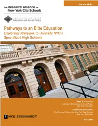 Pathways to an Elite Education: Exploring