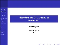 Algorithms and Data Structures