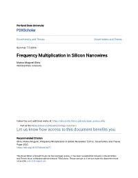 Frequency Multiplication in Silicon Nanowires