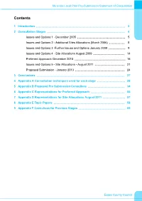 Minerals Local Plan Pre-Submission Statement of Consultation