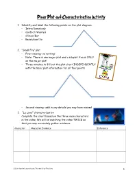 Pixar Plot and Characterization Activity