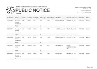 Public Notice &gt;&gt; Licensing and Management System Admin &gt;&gt;
