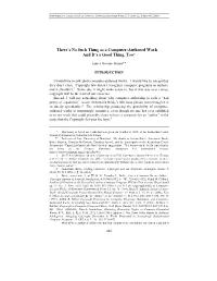 There's No Such Thing As a Computer-Authored Work— and It's a Good