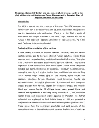 Report on Status Distribution and Assessment of Alien Species with In