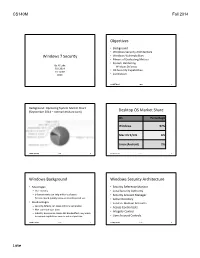 Windows 7 Security