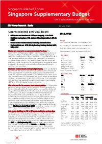 Singapore Supplementary Budget