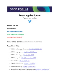 Tweeting the Forum Tweetsheet Packet