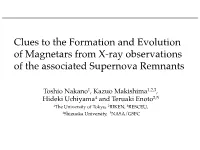 Clues to the Formation and Evolution of Magnetars from X-Ray Observations of the Associated Supernova Remnants