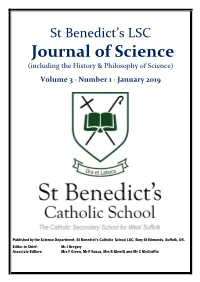 Journal of Science (Including the History & Philosophy of Science)