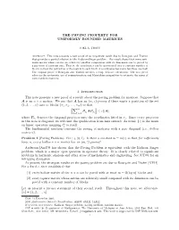 The Paving Property for Uniformly Bounded Matrices