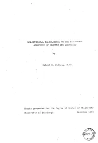 Non-Empirical Calculations on the Electronic Structure of Olefins and Aromatics