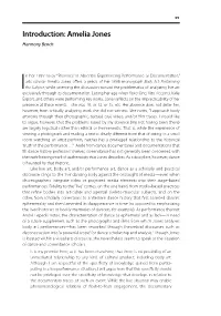 'Presence' in Absentia: Experiencing Performance As Documentation