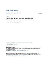 Reflections on the New Testament Images of Mary