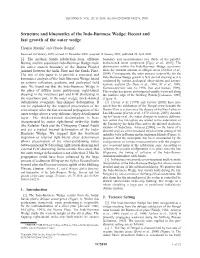 Structure and Kinematics of the Indo-Burmese Wedge: Recent and Fast Growth of the Outer Wedge