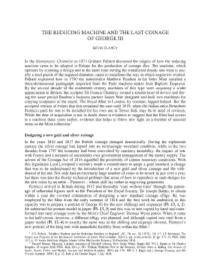 The Reducing Machine and the Last Coinage of George
