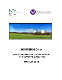 Hunterston a Site Closure Director Report