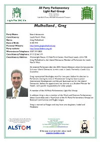 Mulholland , Greg