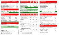 Rosa Menu for Website.Pdf