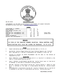 Supplementary List