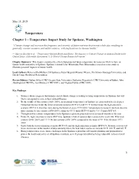 Temperature Chapter 1—Temperature Impact Study For