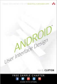 Android™ User Interface Design