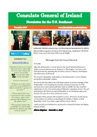 Consulate General of Ireland Newsletter for the U.S