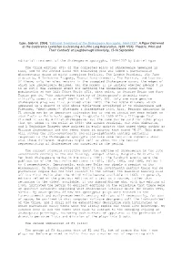 Editorial Treatment of the Shakespeare Apocrypha