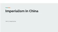 Imperialism in China