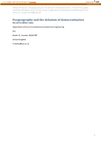 Neogeography and the Delusion of Democratisation