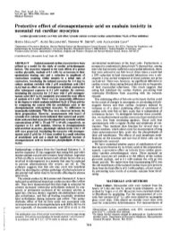 Protective Effect of Eicosapentaenoic Acid on Ouabain Toxicity in Neonatal