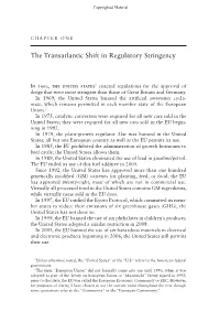 The Transatlantic Shift in Regulatory Stringency