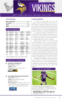 VIKINGS 2020 Vikings