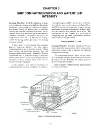 Chapter 3 Ship Compartmentation and Watertight Integrity