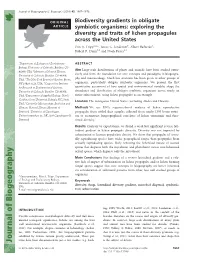 Exploring the Diversity and Traits of Lichen Propagules Across the United States Erin A