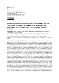 How Can Flow System Approach Help to Understand the Natural Radionuclide Content of the Drinking Water Originated from Groundwat