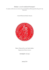 Kirkenes: a Case for Borderland Norwegians? an Analysis of the Discourses and Practices Towards Russia Following the Storskog and Frode Berg Cases