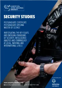 Security Studies