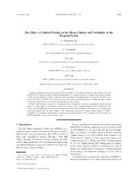 The Effect of Orbital Forcing on the Mean Climate and Variability of the Tropical Pacific
