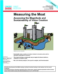 Assessing the Magnitude and Sustainability of Value Creation