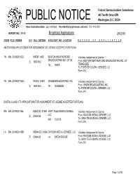 Broadcast Applications 2/6/2019