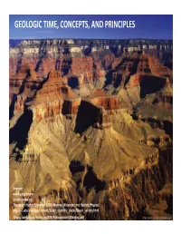 Geologic Time, Concepts, and Principles