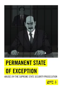 Permanent State of Exception Abuses by the Supreme State Security Prosecution
