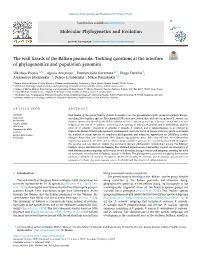 The Wall Lizards of the Balkan Peninsula: Tackling Questions at the Interface of Phylogenomics and Population Genomics
