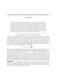 A Generalization of the Congruent Number Problem